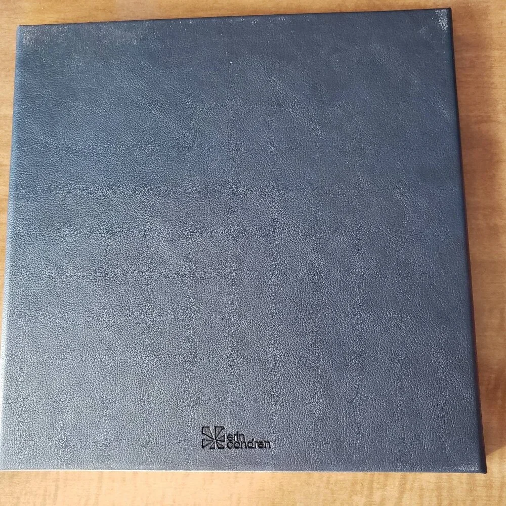 BRAND NEW Erin Condren Let's Get‎ It Done Navy Blue Vegan Leather Padfolio